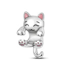 Silver Plated Charm: Pink Butterfly Flower Beads for Jewelry Silver Plated Charm: Pink Butterfly Flower Beads for Jewelry