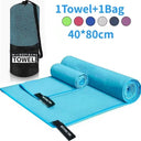 Ultra Absorbent Quick Dry Microfiber Towel 40x80cm Blue Ultra Absorbent Quick Dry Microfiber Towel 40x80cm Blue