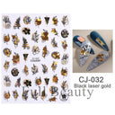 Fantasy Butterfly Nail Decals - Silver Holographic Flames Fantasy Butterfly Nail Decals - Silver Holographic Flames