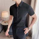 Men's Ultra Stretch Short Sleeve Shirt Business Casual Wear Men's Ultra Stretch Short Sleeve Shirt Business Casual Wear