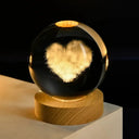 3D Crystal Ball Light Carving Solar System Night Light LED 3D Crystal Ball Light Carving Solar System Night Light LED