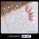 3D Sakura Blossom Nail Art Stickers for Elegant Designs 3D Sakura Blossom Nail Art Stickers for Elegant Designs