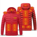 Mens USB Heated Hooded Jacket Waterproof Winter Warmer Mens USB Heated Hooded Jacket Waterproof Winter Warmer