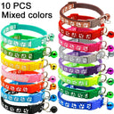 Colorful Bell Collar for Cat and Puppy with Adjustable Necklace Colorful Bell Collar for Cat and Puppy with Adjustable Necklace