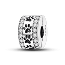 Daisy Sterling Silver Clip Charms with Authentic CZ Detailing Daisy Sterling Silver Clip Charms with Authentic CZ Detailing