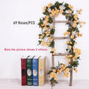 Artificial Rose Vine For DIY Wedding And Home Decor Artificial Rose Vine For DIY Wedding And Home Decor