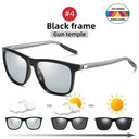 Men's Photochromic Polarized Sunglasses Classic Square Style Men's Photochromic Polarized Sunglasses Classic Square Style