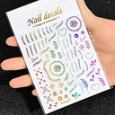 Celestial Gold Nail Art Sticker Set - Sun Moon Star Designs Celestial Gold Nail Art Sticker Set - Sun Moon Star Designs