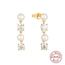 Elegant Silver Pearl Earrings: Timeless Luxury Accessory Elegant Silver Pearl Earrings: Timeless Luxury Accessory