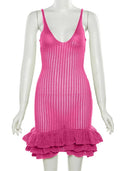 Seductive Hipster Clubwear with Peekaboo Pleats Dress Seductive Hipster Clubwear with Peekaboo Pleats Dress