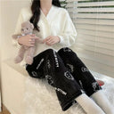 Hello Kitty Flannel Pajama Pants Cozy Anime Home Fashion Hello Kitty Flannel Pajama Pants Cozy Anime Home Fashion