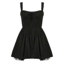 Lace Mini Dress Corset Bodice Party Wear Fashion Statement Lace Mini Dress Corset Bodice Party Wear Fashion Statement