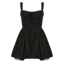 Lace Mini Dress Chic Party Wear with Corset Fashion Statement Lace Mini Dress Chic Party Wear with Corset Fashion Statement