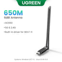 UGREEN WiFi Adapter For Enhanced Connectivity High Speed UGREEN WiFi Adapter For Enhanced Connectivity High Speed