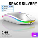 RGB Wireless Mouse Silent Stylish Design for PC Laptop RGB Wireless Mouse Silent Stylish Design for PC Laptop