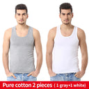 Men's Casual Solid Cotton Tank Top Fashionable Fitness Vest Men's Casual Solid Cotton Tank Top Fashionable Fitness Vest