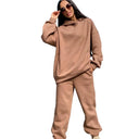 Women Two Piece Sets Tracksuit Hooded Sweatshirt Set Outfit Women Two Piece Sets Tracksuit Hooded Sweatshirt Set Outfit