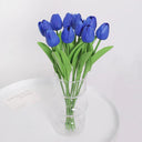 Artificial Tulip Bouquet Silk Vase Decor For Weddings Artificial Tulip Bouquet Silk Vase Decor For Weddings