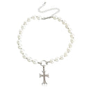 European And American Jewelry Cross Heart Pendant Necklace European And American Jewelry Cross Heart Pendant Necklace