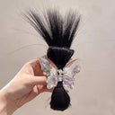 Half Tie Feather Crab Clip for High Ponytail Accessory Half Tie Feather Crab Clip for High Ponytail Accessory