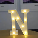 Battery Operated LED Alphabet Lights for Home Party Decor Battery Operated LED Alphabet Lights for Home Party Decor