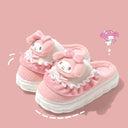 Hello Kitty Fuzzy Plush Slippers Cozy Winter Slip-On Shoes Hello Kitty Fuzzy Plush Slippers Cozy Winter Slip-On Shoes
