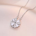 Fashion Retro Lucky Four Leaf Clover Necklace Gift for Women Fashion Retro Lucky Four Leaf Clover Necklace Gift for Women