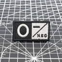 Tactical Blood Type Patch Custom Military Embroidered Gear Tactical Blood Type Patch Custom Military Embroidered Gear