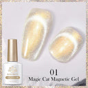 9D Cat Magnetic Gel Nail Polish Pink Purple UV Varnish Set 9D Cat Magnetic Gel Nail Polish Pink Purple UV Varnish Set