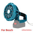 Cordless Jobsite Fan With LED Light For Makita Bosch Milwaukee Cordless Jobsite Fan With LED Light For Makita Bosch Milwaukee