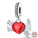 Sterling Silver Red Heart Beads for Pandora Jewelry Gifts Sterling Silver Red Heart Beads for Pandora Jewelry Gifts