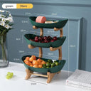 Elegant Wooden Fruit Tray with Partition Stylish Dining Set Elegant Wooden Fruit Tray with Partition Stylish Dining Set