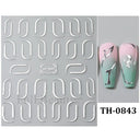 Fantasy Butterfly Nail Decals - Silver Holographic Flames Fantasy Butterfly Nail Decals - Silver Holographic Flames