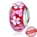 Colorful Heart Murano Glass Charm Sterling Silver for Pandora Colorful Heart Murano Glass Charm Sterling Silver for Pandora