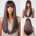Sleek Black Synthetic Long Wig for Daily Wear and Cosplay Sleek Black Synthetic Long Wig for Daily Wear and Cosplay