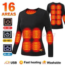 Winter Heated Underwear Set For Men Women USB Heating Jacket Winter Heated Underwear Set For Men Women USB Heating Jacket