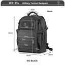 Tactical Backpack 3 Day Assault Pack Molle 38/45L Waterproof Tactical Backpack 3 Day Assault Pack Molle 38/45L Waterproof