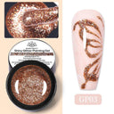 Metallic Gel Nail Polish Kit: Gold Silver Mirror Effects Metallic Gel Nail Polish Kit: Gold Silver Mirror Effects