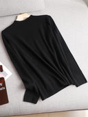 Elegant Mock Neck Pullover Sweater for Timeless Style Elegant Mock Neck Pullover Sweater for Timeless Style
