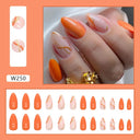 Purple Floral Ballerina Nail Tips 24pcs False Nails Box Purple Floral Ballerina Nail Tips 24pcs False Nails Box