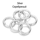 Metal O Ring Spring Clasps: DIY Jewelry Making Essentials Metal O Ring Spring Clasps: DIY Jewelry Making Essentials