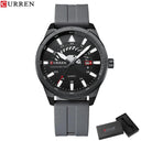 CURREN Men's Luxury Silicone Band Fashion Watch Stylish Wristwatch CURREN Men's Luxury Silicone Band Fashion Watch Stylish Wristwatch