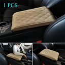 Premium Wave Embroidered Memory Foam Armrest Mat For Cars Premium Wave Embroidered Memory Foam Armrest Mat For Cars