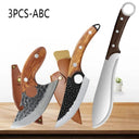 WXCOO Hand Forged High Carbon Boning Cleaver Knife Set WXCOO Hand Forged High Carbon Boning Cleaver Knife Set