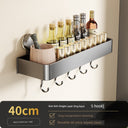 Suction Cup Punch-Free Wall Condiment Hook Rack Storage Suction Cup Punch-Free Wall Condiment Hook Rack Storage
