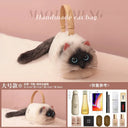 Jiaerdi Lolita Plush Cat Bag Women Harajuku Fur Handbag Jiaerdi Lolita Plush Cat Bag Women Harajuku Fur Handbag