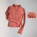 Outdoor Sports Long Sleeve Women Slim Yoga Top For Active Outdoor Sports Long Sleeve Women Slim Yoga Top For Active