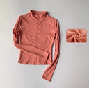 Outdoor Sports Long Sleeve Women Slim Yoga Top For Active Outdoor Sports Long Sleeve Women Slim Yoga Top For Active