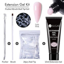 Glowing White Gel Nail Extension Kit for Beautiful Nails Glowing White Gel Nail Extension Kit for Beautiful Nails