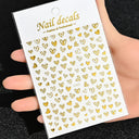 Celestial Gold Nail Art Sticker Set - Sun Moon Star Designs Celestial Gold Nail Art Sticker Set - Sun Moon Star Designs